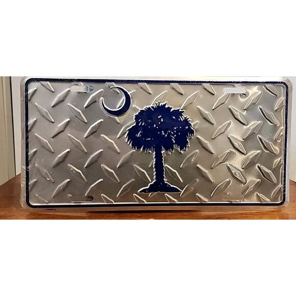 South Carolina State SC Diamond Deck 6"x12" License Plate Sign - Picture 1 of 4